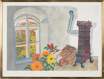 MONA HUSS WALLIN, färglitografi, signerad och numrerad 296/360.