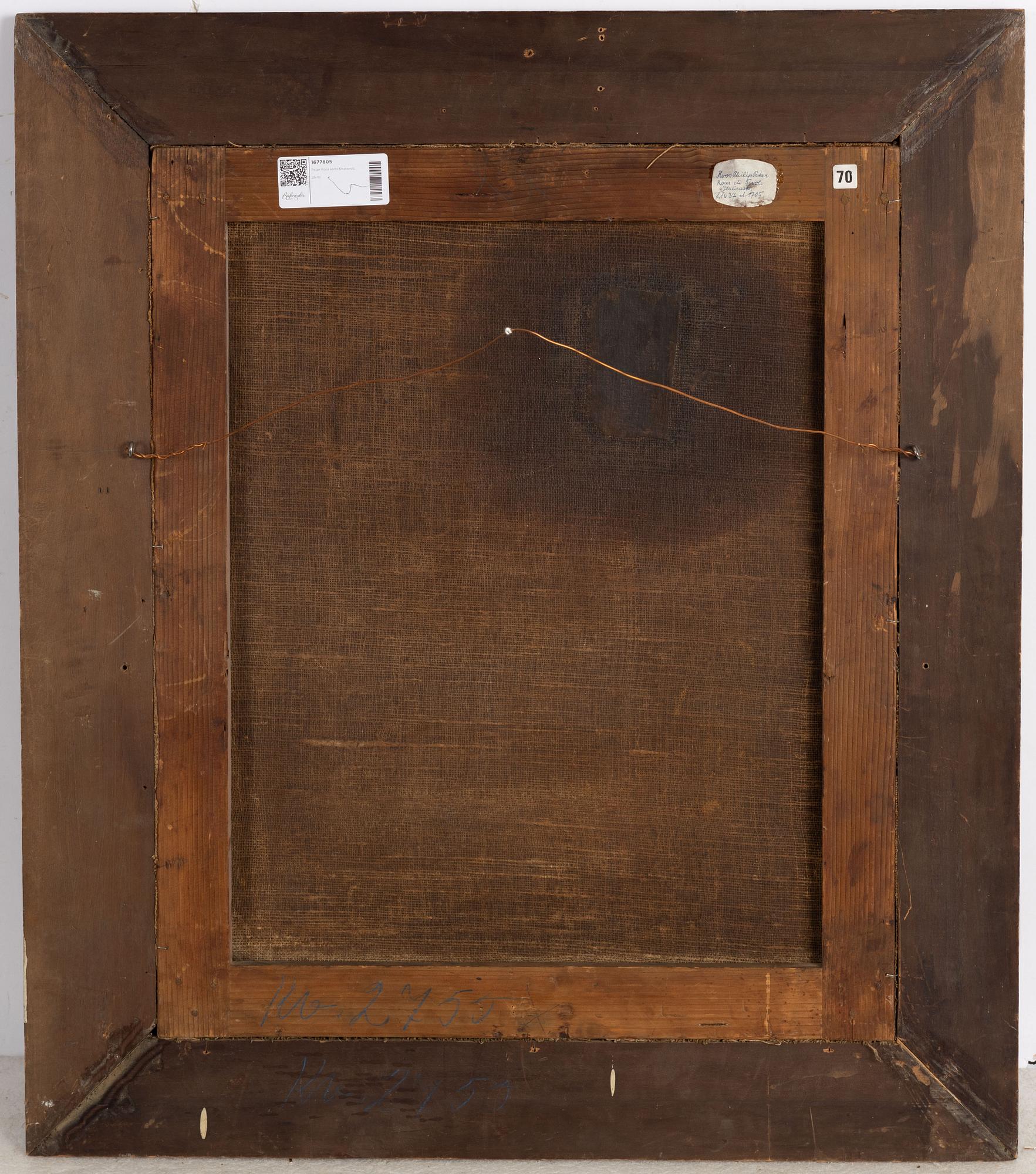 Philipp Peter Roos (Rosa di Tivoli), circle of, Philipp Peter Roos, Hans circle, Shepherd with livestock in the countryside.