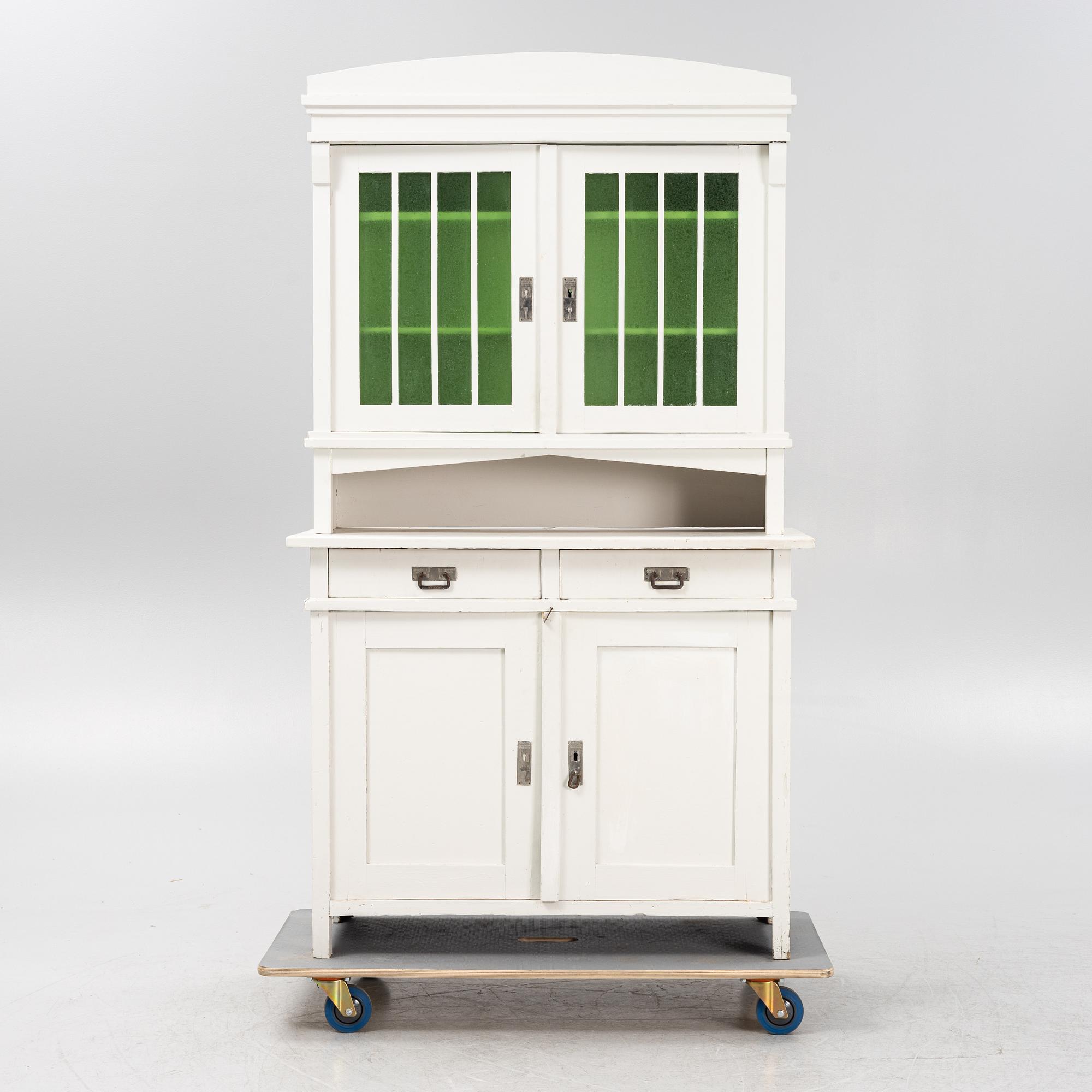 A painted cabinet, early 20th Century.
