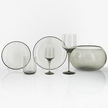 Sven Palmqvist, a 63-piece 'Rhapsody' glass service, Orrefors.