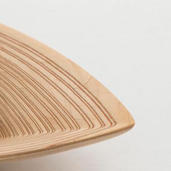 Tapio Wirkkala, A plywood dish, unsigned.