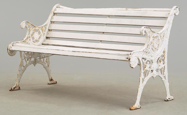 TRÄDGÅRDSSOFFA, gjutjärn, 1900-talets första del.