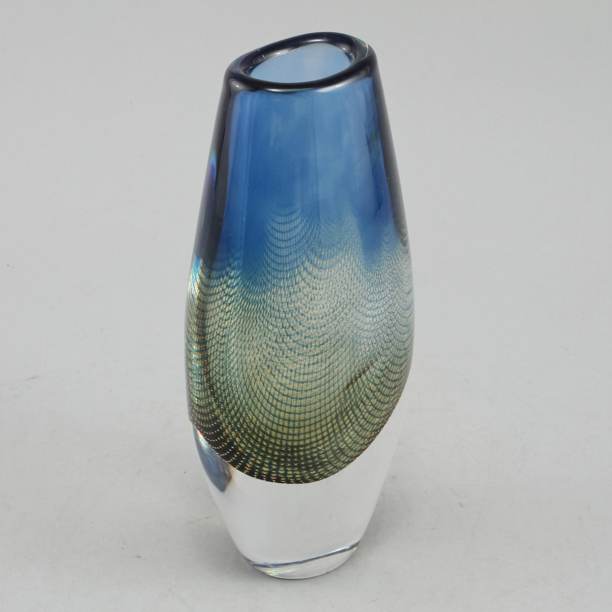 VAS, glas, "Kraka", Sven Plamqvist, Orrefors, 1900-talets andra hälft, signerad undertill.