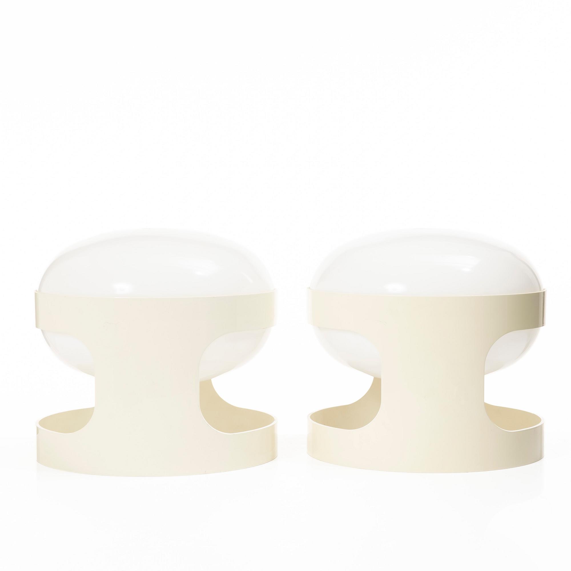 Joe Colombo, a pair of table lamps, 'KD 27 Sinjet', Husqvarna, 1960s/70s.