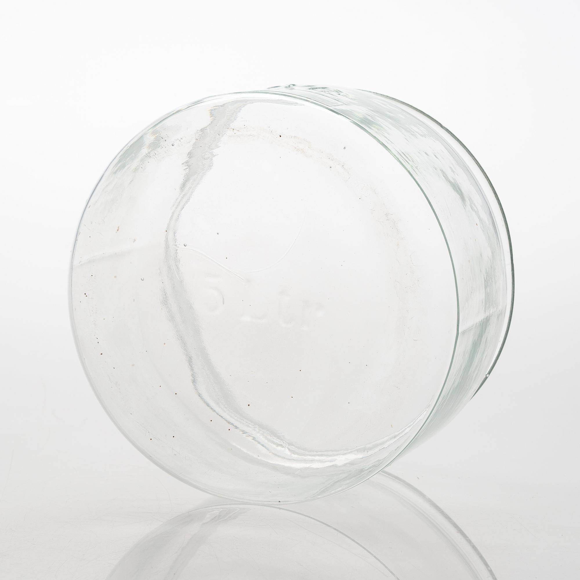 Lasipurkkeja, 3 kpl, mm Karhulan lasitehdas, 1900-luvun alkupuoli.