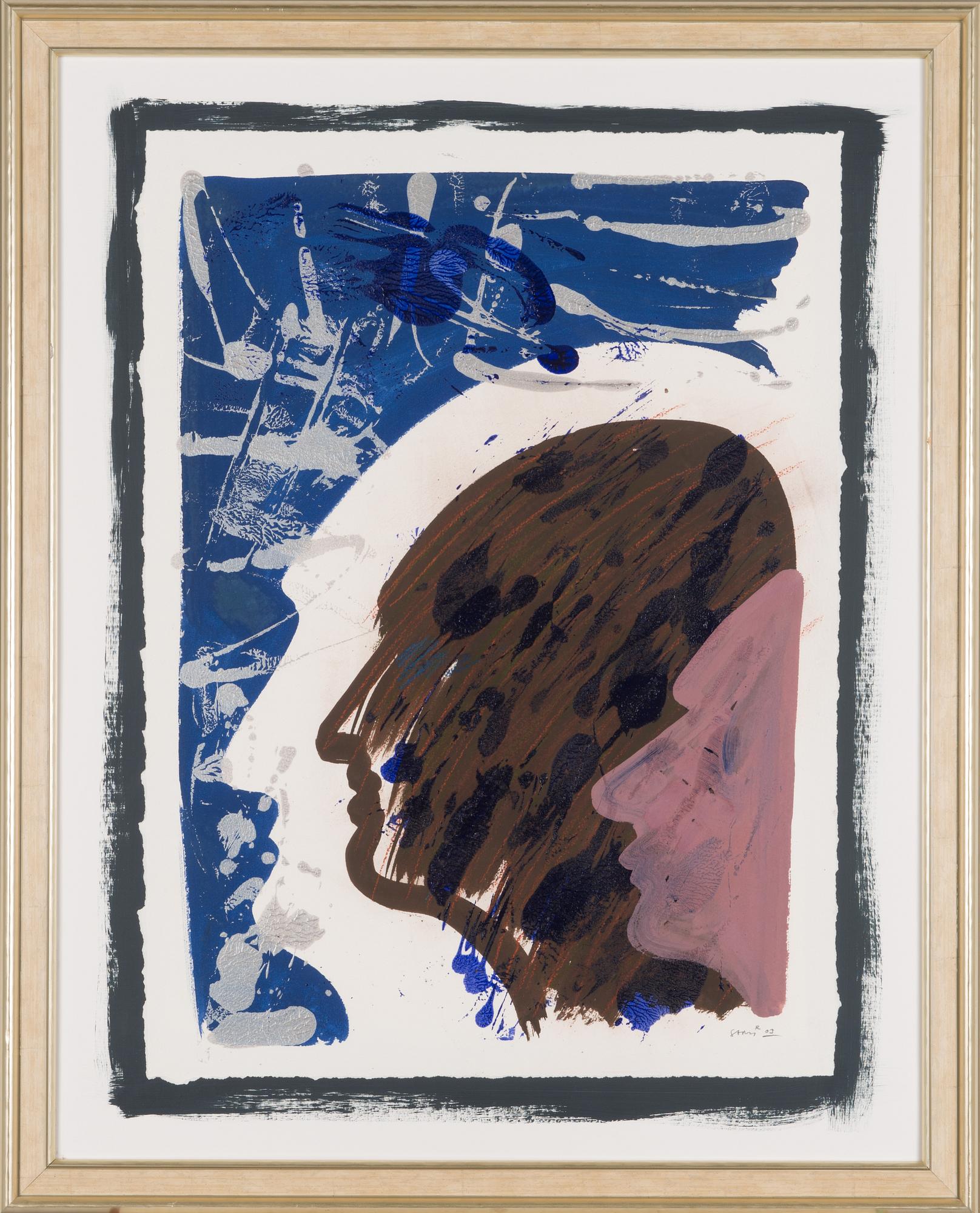 Sami Rinne, mixed media, signed and dated -03.