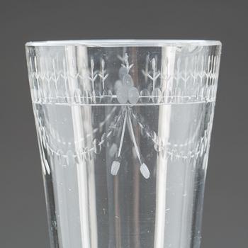 CHAMPAGNEGLAS, 5 st, 1800-tal.
