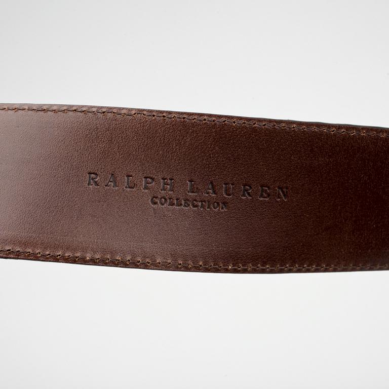 RALPH LAUREN, a python belt.