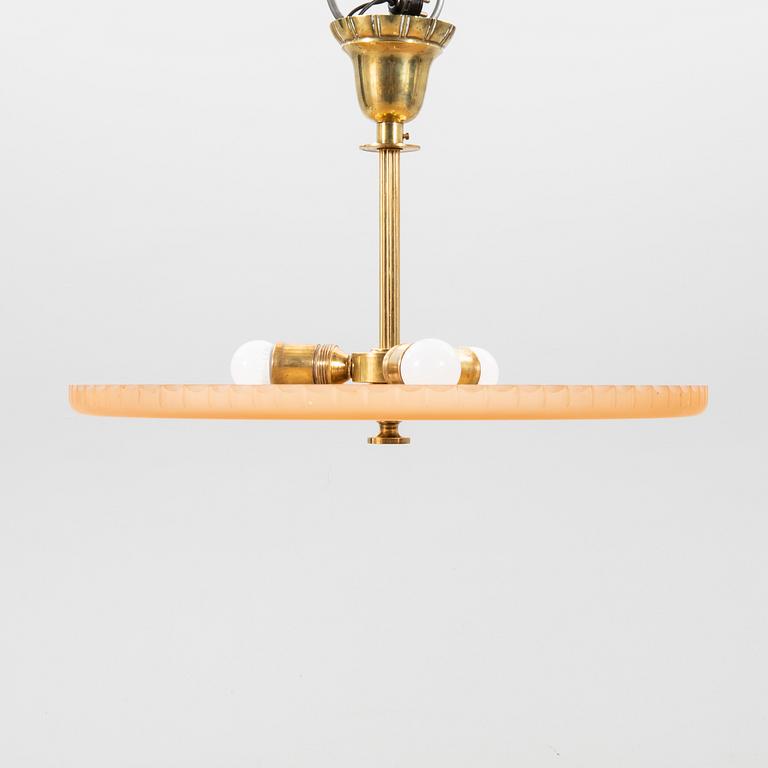 Ceiling lamp Swedish Modern 1940s.