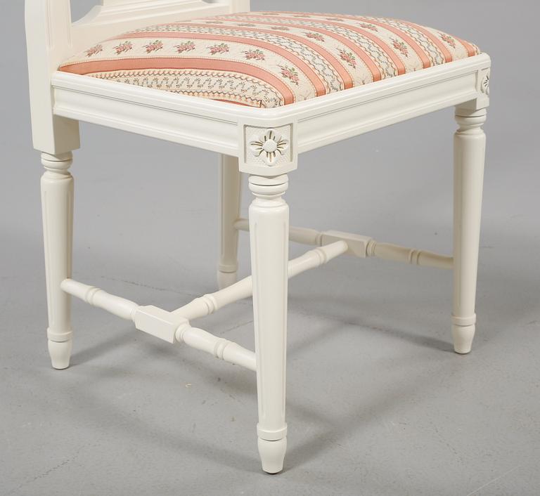 MATGRUPP, 6 delar, gustaviansk stil, 1900-talets andra hälft.