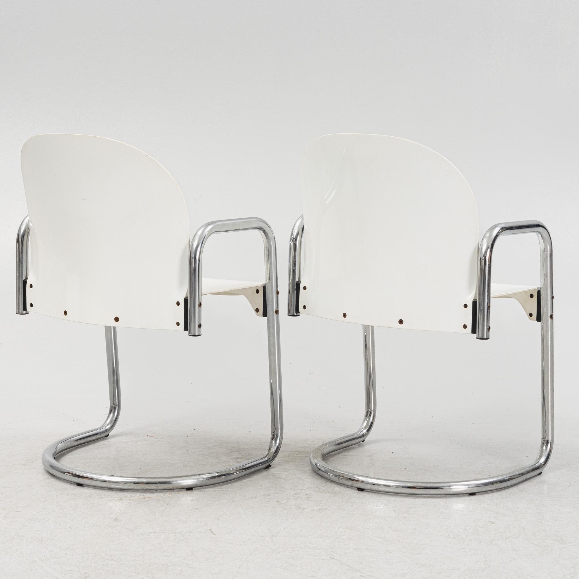 Afra & Tobia Scarpa, eight 'Dialogo' armchairs from B&B Italia.