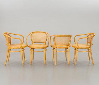 FOUR CHAIRS IN STYLE OF THONET.