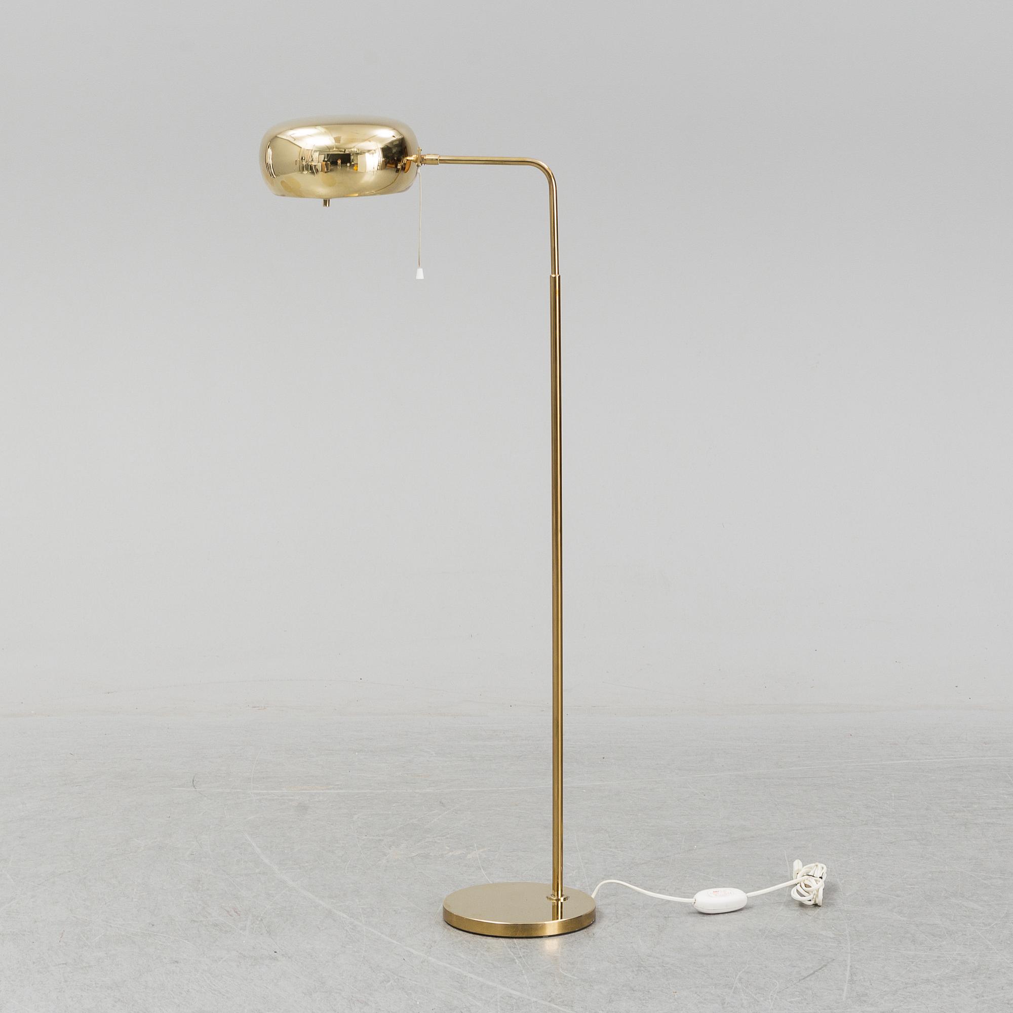 A brass floor light, Bergboms, second half of the 20th Century.