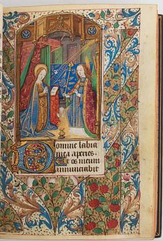 Book of Hours, in Latin and French, illuminated manuscript on vellum
[France (probably Rouen), c. 1470].