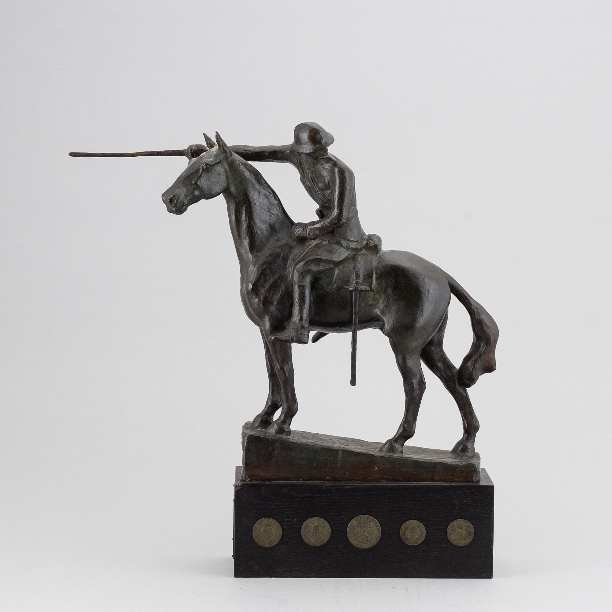 MAUD VON ROSEN, sculpture, bronze, signed.