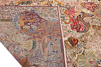 A Kashmar carpet, c. 382 x 295 cm.