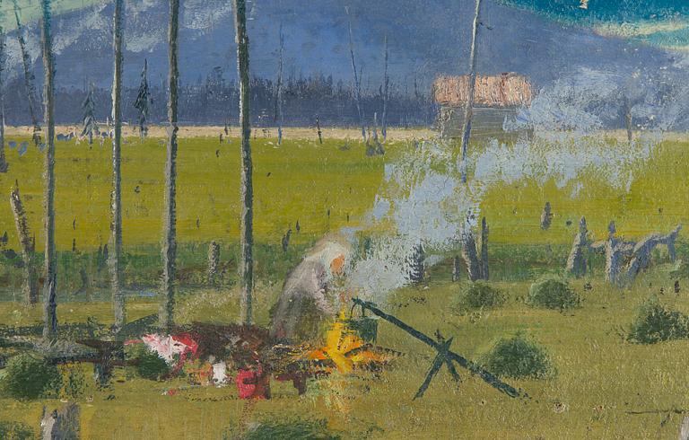 Juho Kyyhkynen, Aihe Lapista.