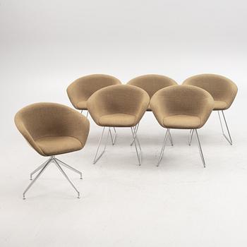 Lievore Altherr Molina, armchairs, 5+1 pcs, "Duna 02", for Arper, Italy.