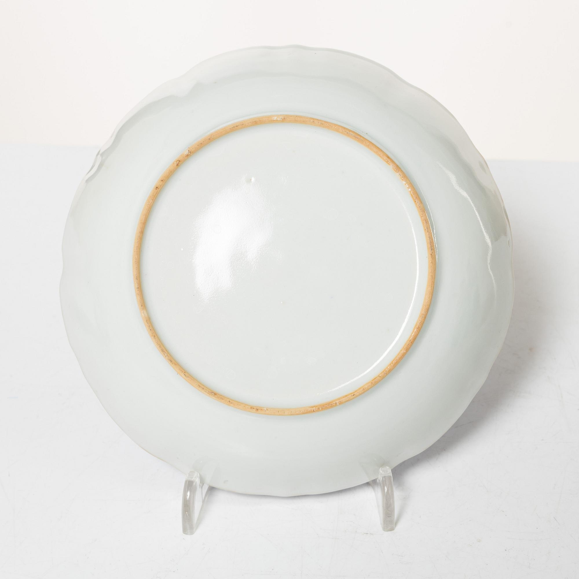 Tedosor, 2 st samt kopp med fat, kompaniporslin, Kina, omkring 1800.