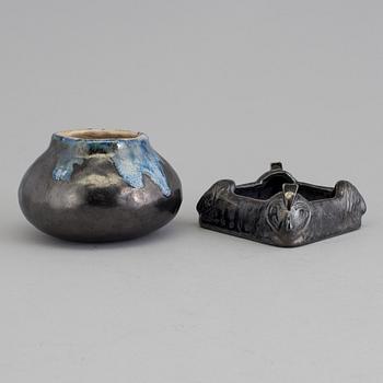 Anders and Bess Wissler, Mariefred 1917, bowl and vase.