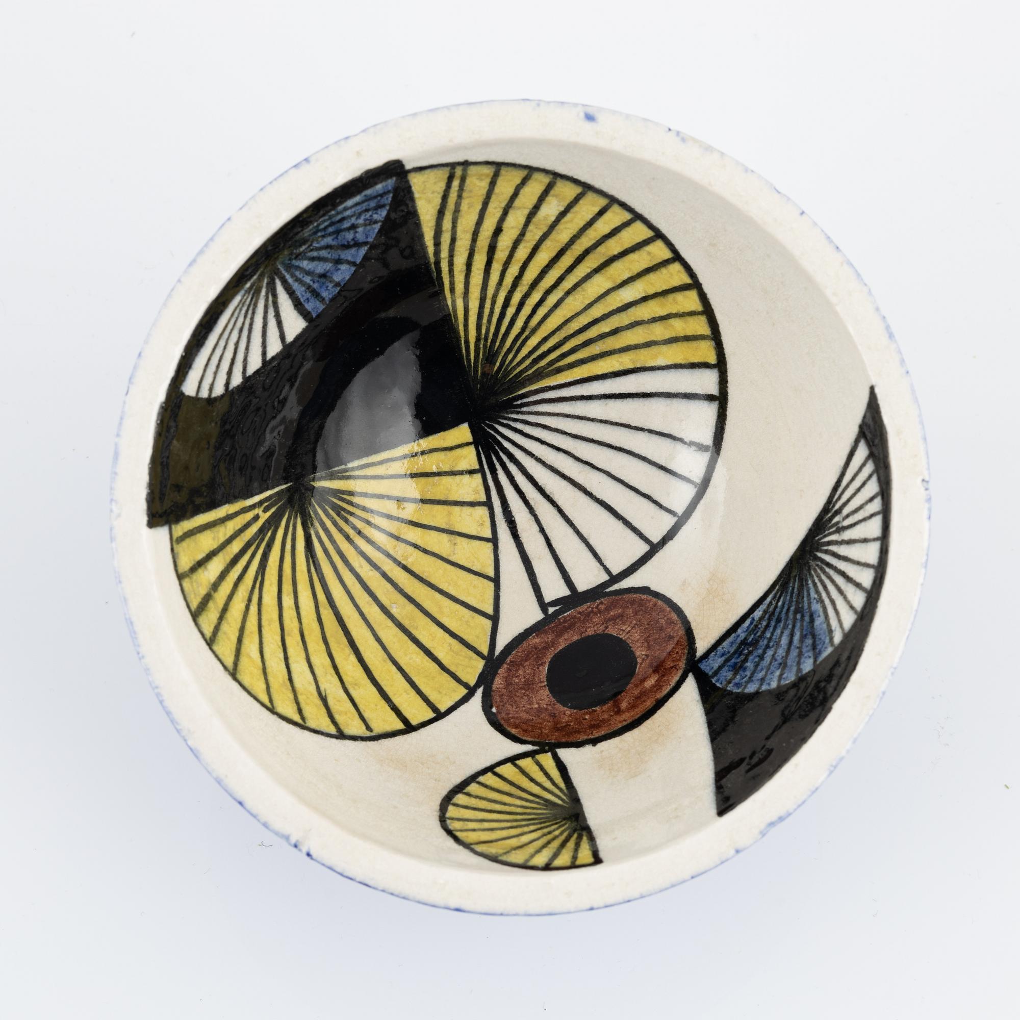 Vilhelm Bjerke-Petersen, a stoneware bowl, Rörstrand, Sweden, 1952.
