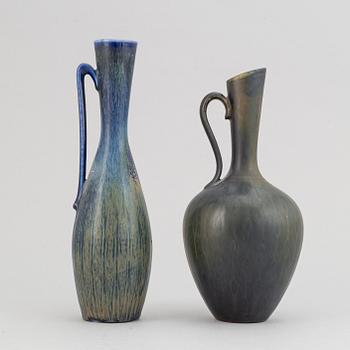 Gunnar Nylund, a set of six stoneware vases and a bowl for Rörstrand.