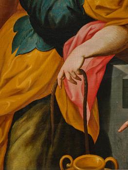 Frans Floris dä, hans krets, Jesus träffar den samariska kvinnan vid brunnen.