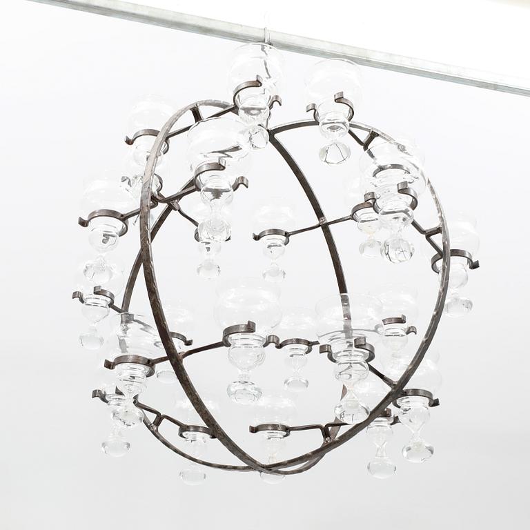 Bertil Vallien, chandelier Kosta Boda late 20th century.