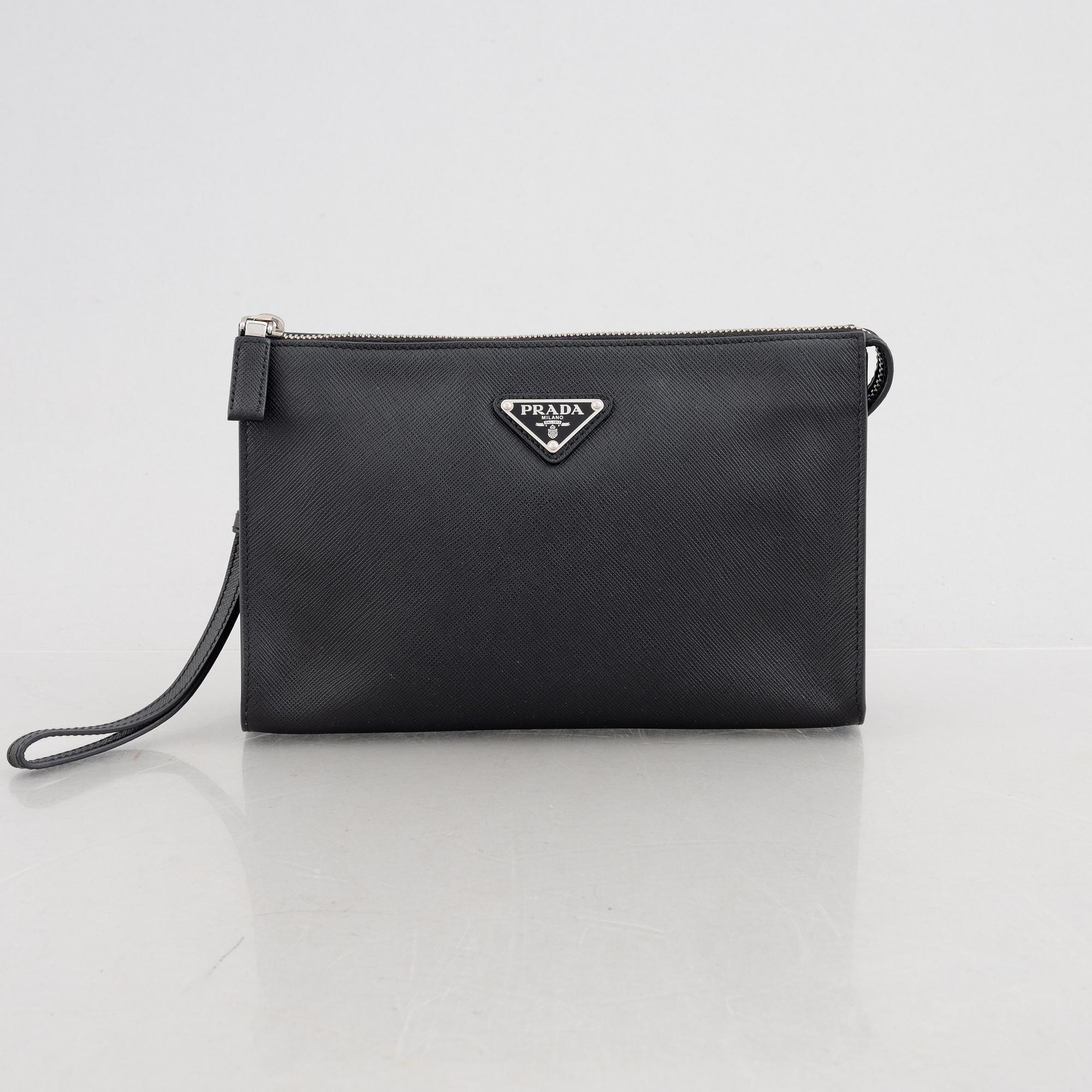 Prada, clutch.