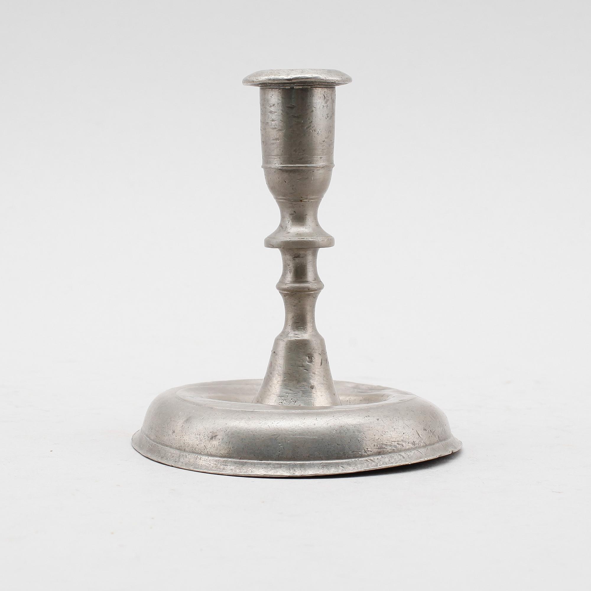 LJUSSTAKE, tenn, Johan Erik Schult Uppsala 1775-1820.