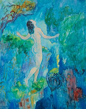 17. Isaac Grünewald, Woman at the waterfall.