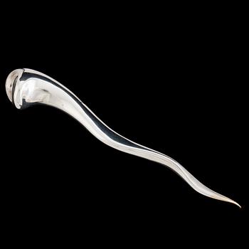 A sterling silver hairpin by MINAS SPIRIDIS för Georg Jensen, 1990s.