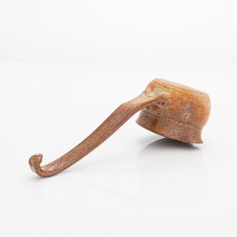 Kyllikki Salmenhaara, a stoneware, ladle, signed KS.