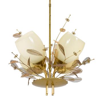 Paavo Tynell, A mid-20th-century '9029/4' chandelier for Taito, Finland.