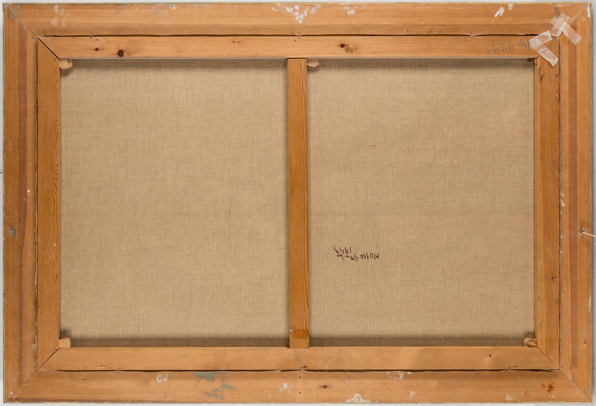 MOSSE STOOPENDAAL, olja på duk, signerad Mosse Stoopendaal och daterad 1943. Även signerad och daterad 1943 a tergo.