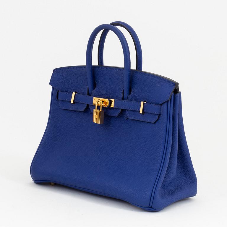 Hermès, a Bleu Electrique Togo leather 'Birkin 25' handbag, 2018.