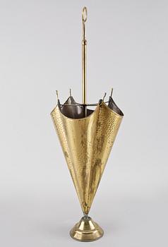 PARAPLYSTÄLL, mässing, 1900-talets andra hälft.