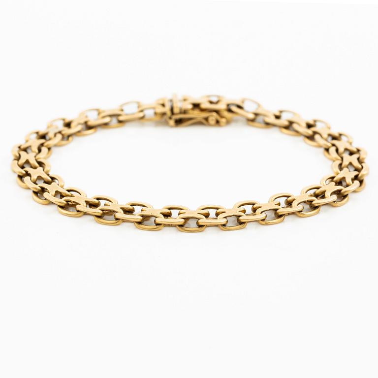 Bracelet, 18K gold, x-link.