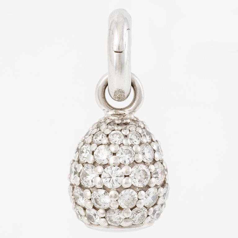 Ole Lynggaard, Pendant, "Sweet drops" 18K white gold with brilliant-cut diamonds.