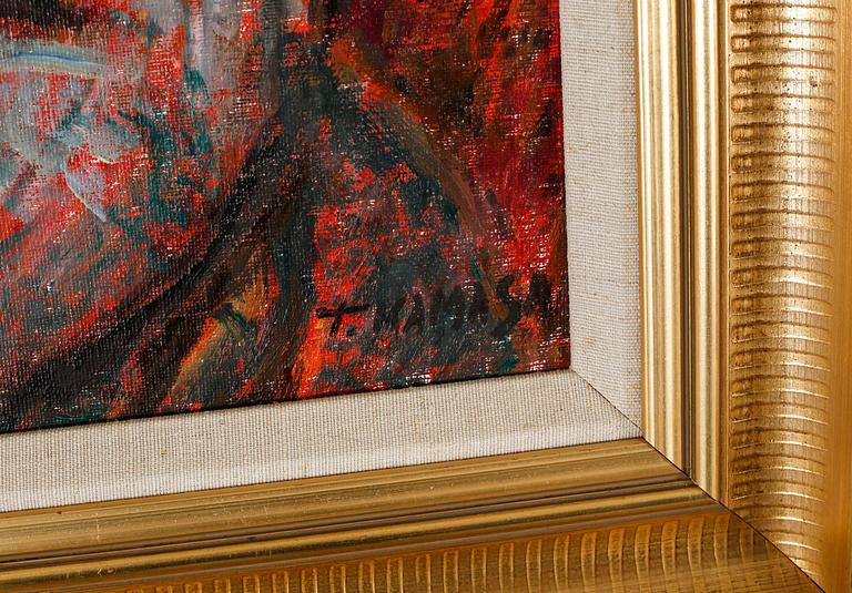 TADEUSZ KAMASA, oil on canvas, signed.