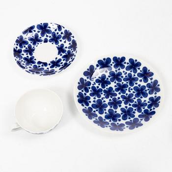 Marianne Westman, teservis, porslin, 22 delar, "Mon amie", Rörstrand.