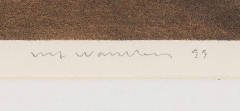 Ulf Wahlberg, färglitografi, 1999, signerad 176/230.