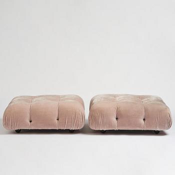 Mario Bellini, a pair of "Camaleonda" ottomans, B&B Italia, Italy, post 1970.