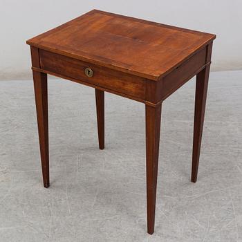 A late gustavian sewing table, ca 1800.