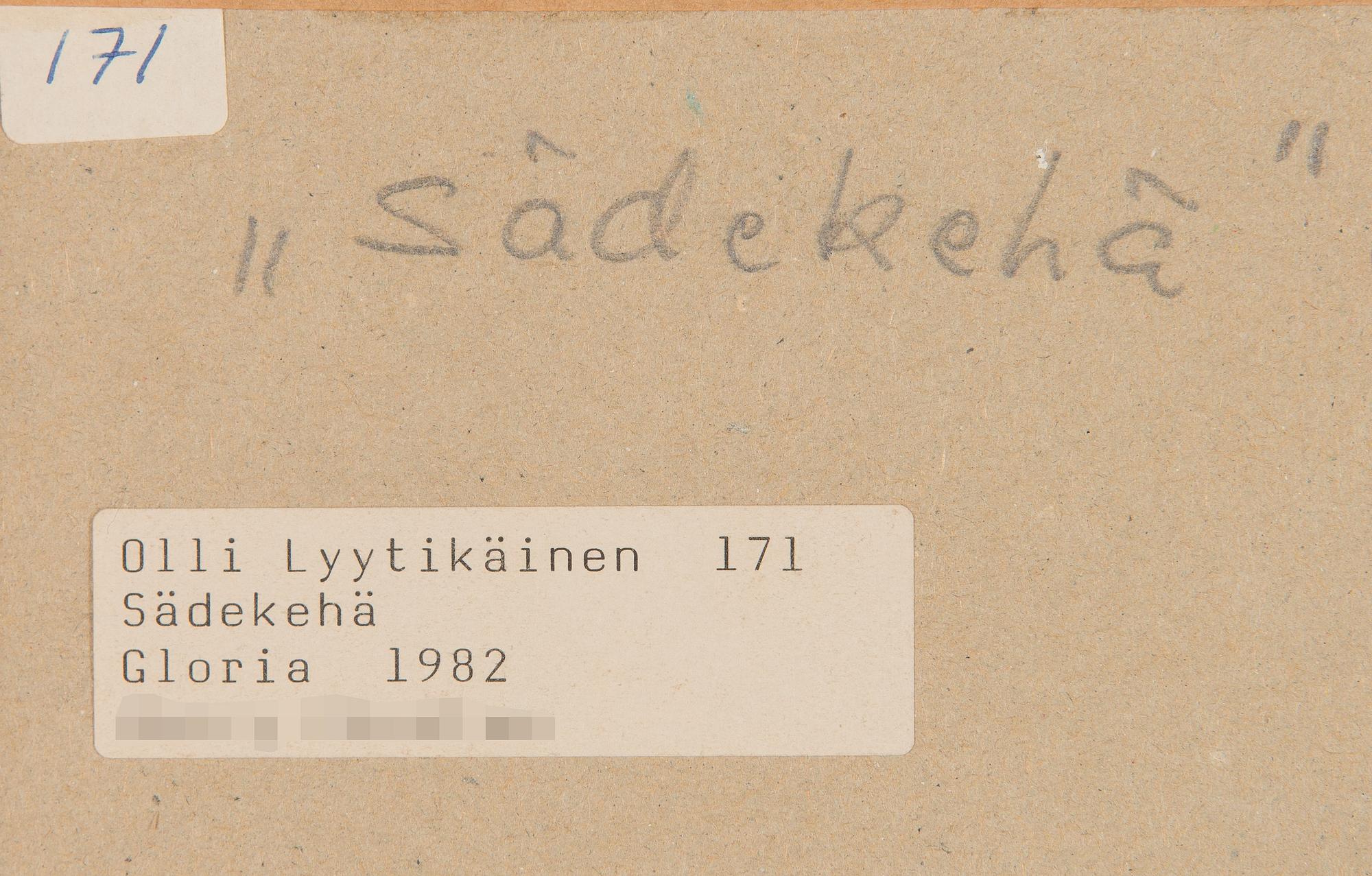 Olli Lyytikäinen, "Gloria".