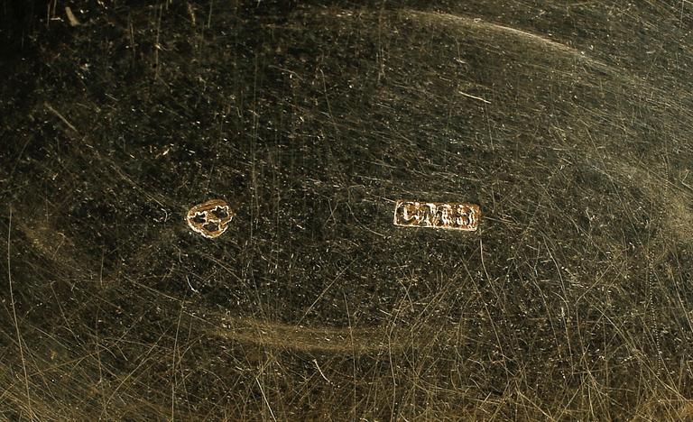 PARTI SILVERFÖREMÅL, 9 delar, mest Sverige, 1800-1900-tal. Tot ca 468 gram.