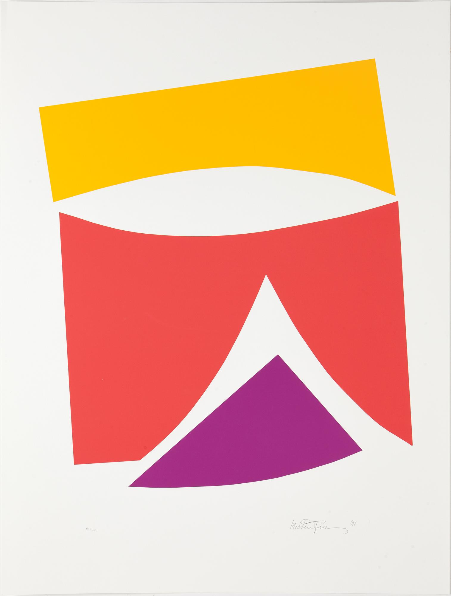 RICHARD MORTENSEN, färgserigrafi. Signerad och daterad 91. Numrerad 13/100.