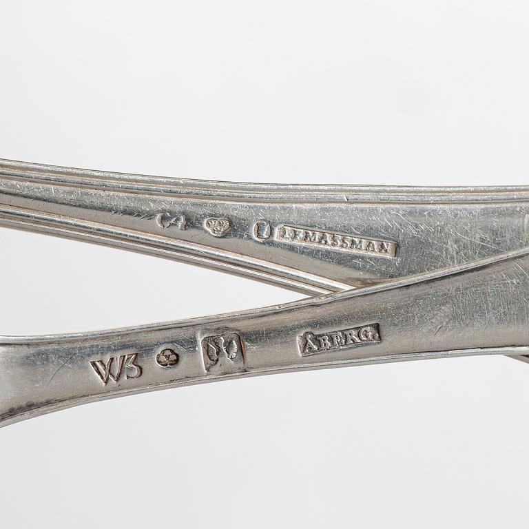 A collection of silver, 20 pieces, various models, including Z. Lundqvist, 19th-20th century.