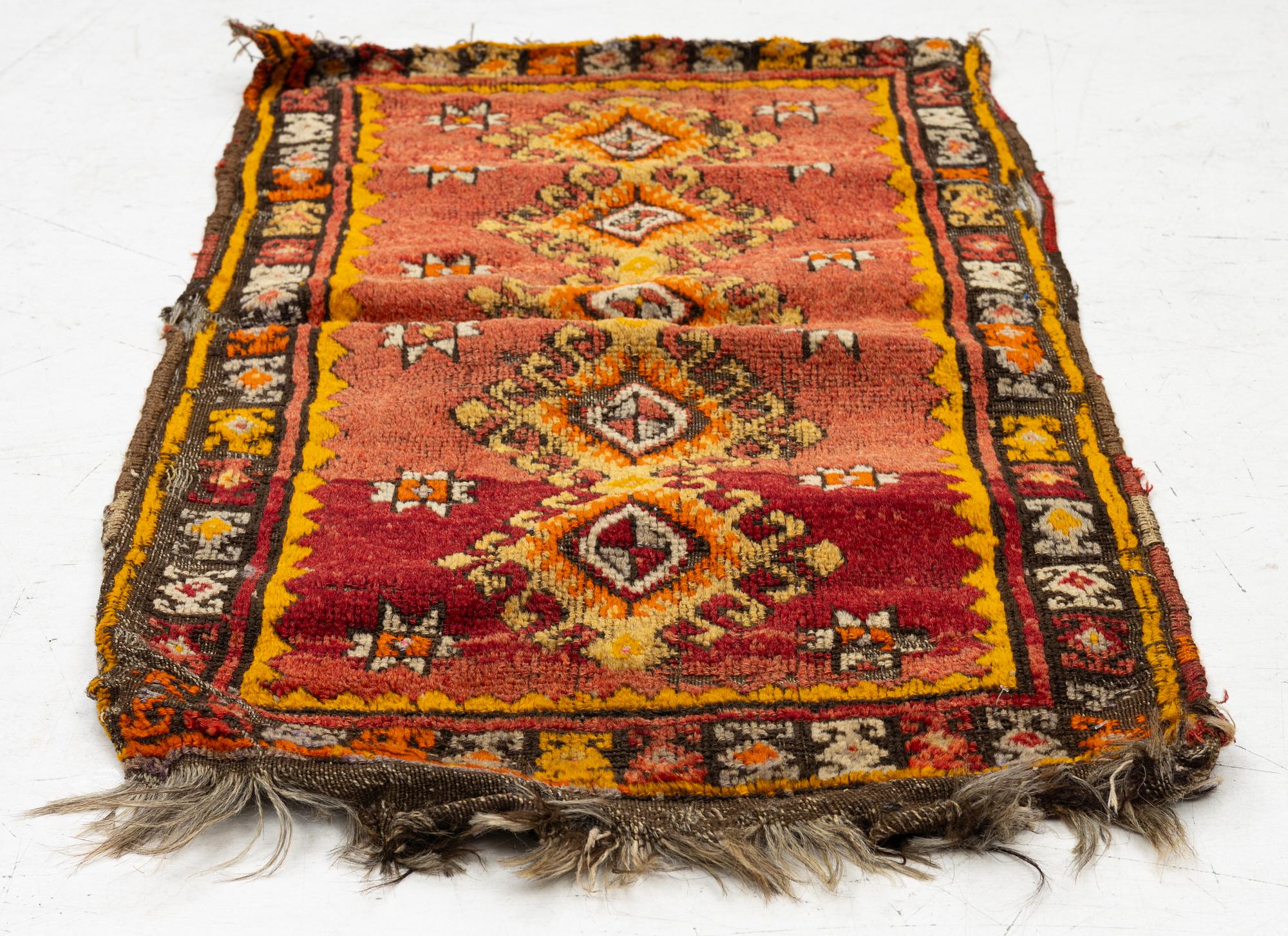 An Antique Anatolian Pillow, possibly from the Sivas area, c. 118 x 60 cm.