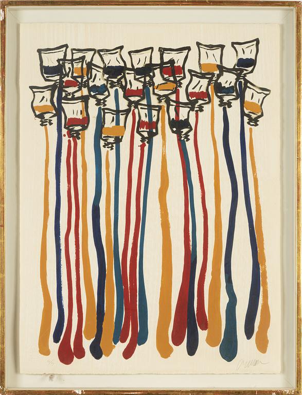 Arman, lithograph in colours, signed and numbered 66/99.